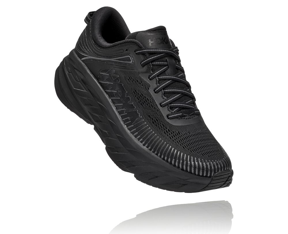 Hoka One One Bondi 7 Ortopediska Skor Dam Svarta - SE-2846705